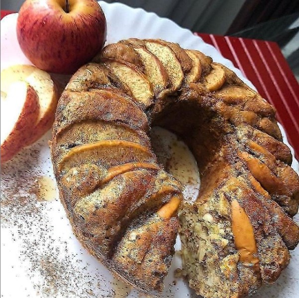 Bolo de maçã fit